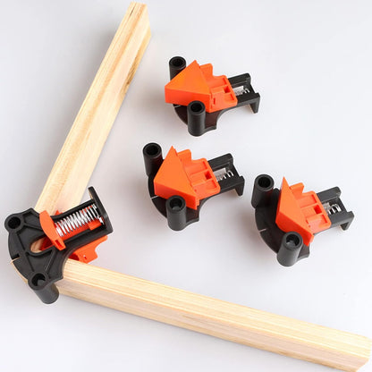 4 serre-joints d’angle à 90° – Pinces réglables à ressort pour menuiserie, cadres et meubles (ML)