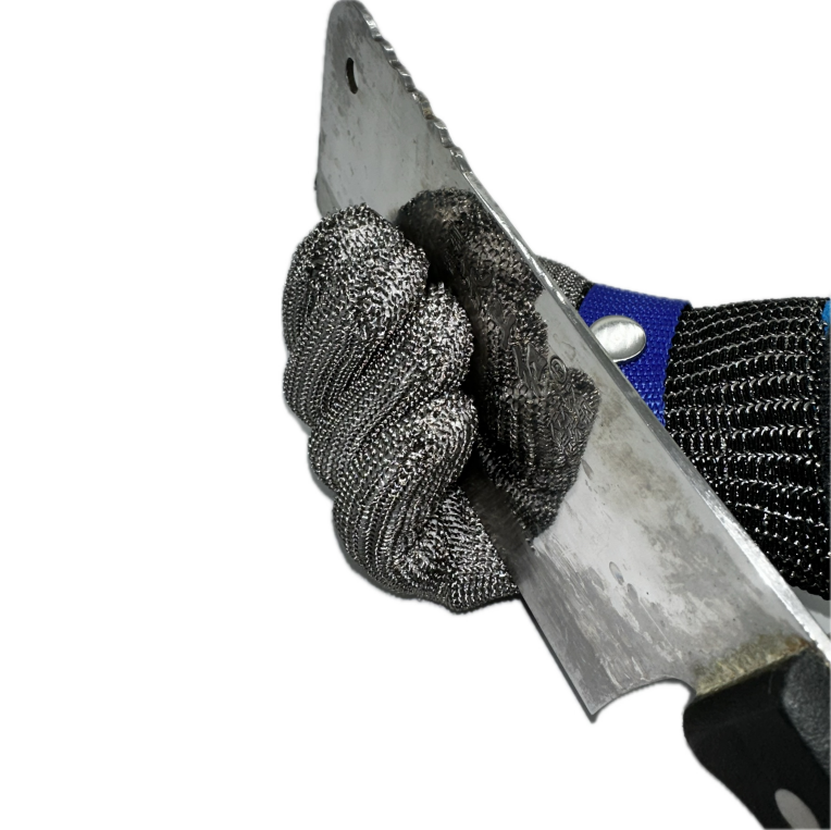 Gant en acier inoxydable résistant aux coupures, gant métallique en maille (BF)