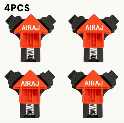 4 serre-joints d’angle à 90° – Pinces réglables à ressort pour menuiserie, cadres et meubles (ML)