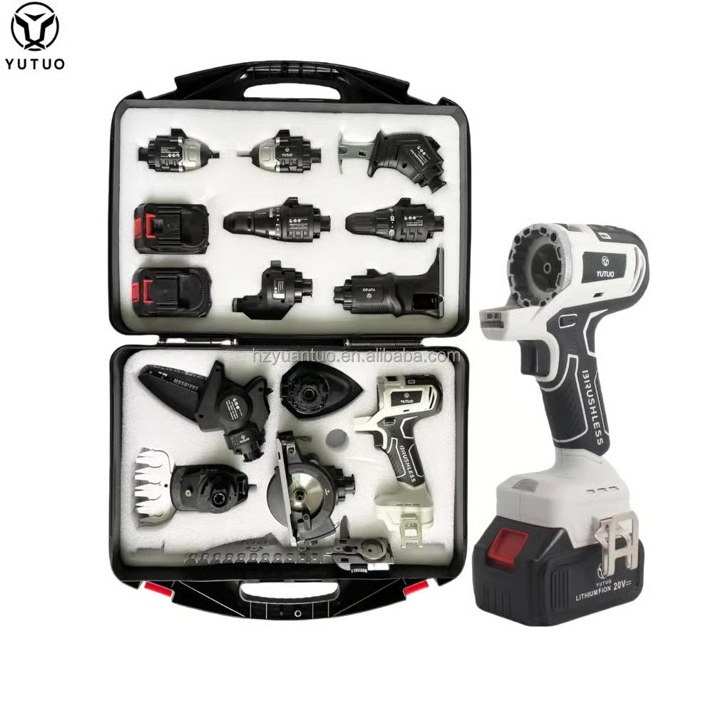 Kit d’Outils Électriques Sans Fil 12-en-1 (Avec Mallette)